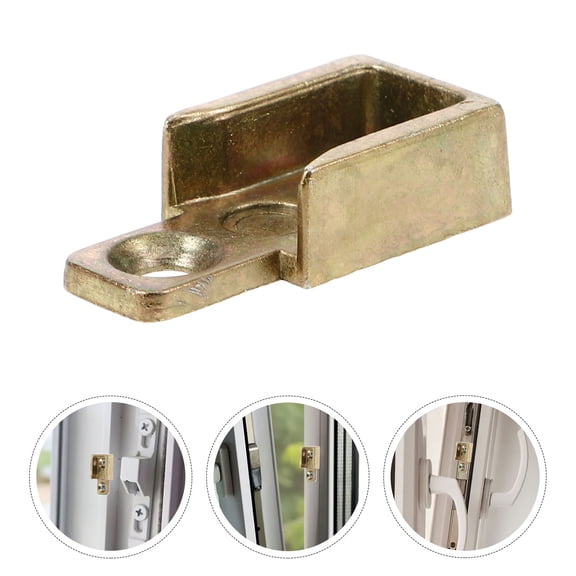ELAYARD Golden Zinc Alloy Window Latch Keeper for Decor Easy Replacement Enhanced Security Universal Compatibility