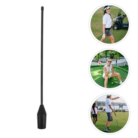 ELAYARD Portable Black Golf Swing Training Stick with Realistic Chipping Simulation for Golf Practice and Golfers
