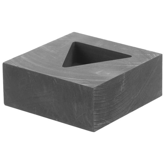 ELAYARD Black Graphite Triangle Mold, Thermal Stable, for Home Metal Casting