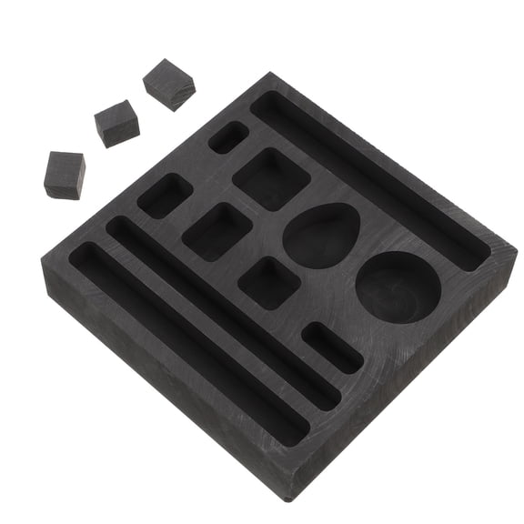 ELAYARD Graphite Ingot Mold High Density 11 Holes for Jewelry Casting Furnace Silver Melting Tool