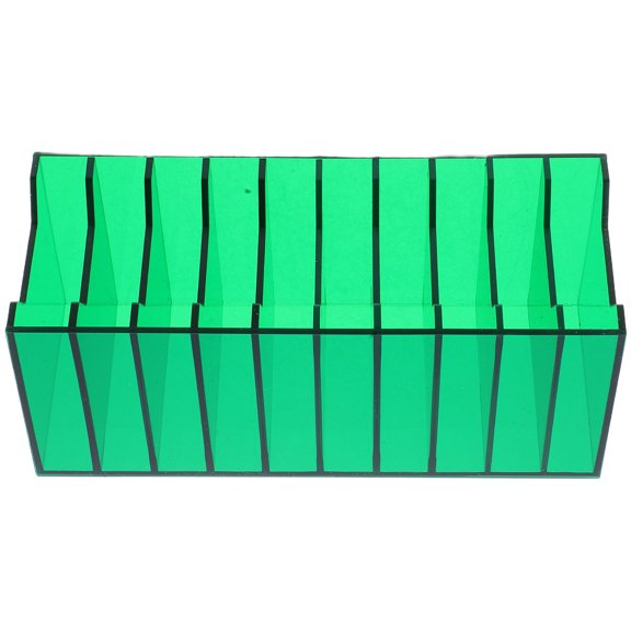 ELAYARD Green Acrylic Mobile Phone Storage Case with Dedicated Slots for Office and Conference Use