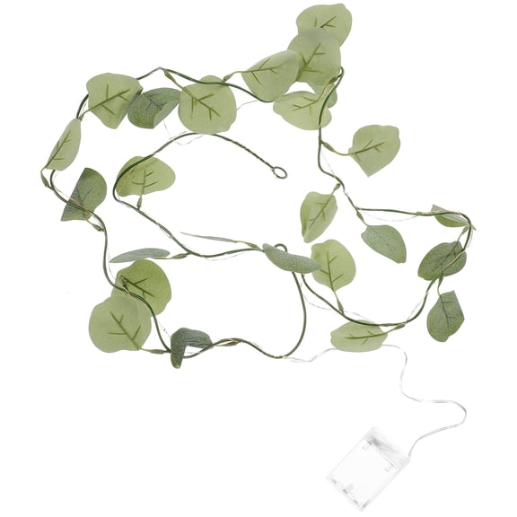 ELAYARD LED Decorative Light with Artificial Green Eucalyptus Leaves for Indoor Ambiance