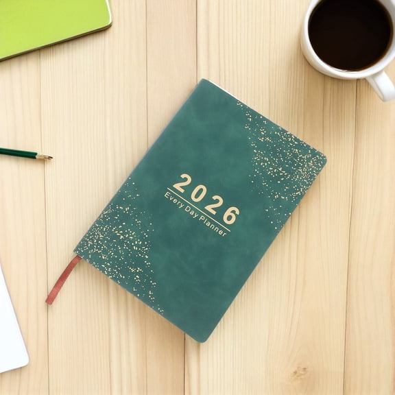 ELAYARD Green Monthly Planner A5 Size with Thick Paper for Writing, Comprehensive January to December 12-Month Organizer