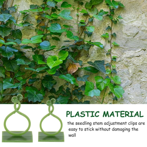 ELAYARD 120- Plastic Trellis Clips for Climbing Plants, Nail-Free Wall Mount Plant Support Accessories