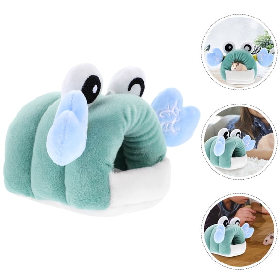 ELAYARD Soft Cotton Green Hamster Hut Comfortable Nest for Small Pets