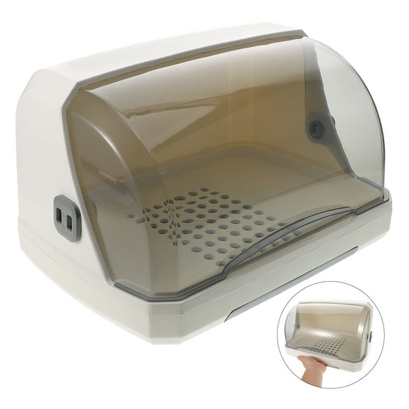 ELAYARD Multifunctional Grey Bottle Drying Rack with Lid Water Bottle Organizer for Kitchen Counter