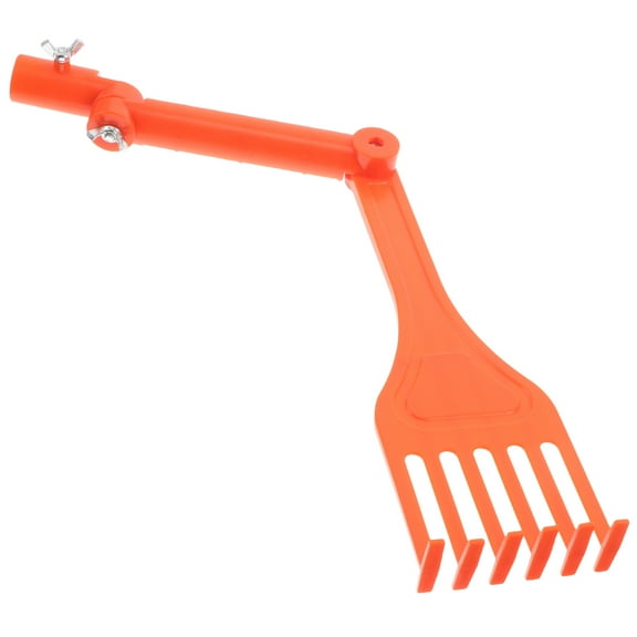 ELAYARD 1Set High Efficiency Orange Gutter Cleaning Tool with Rotating Handle for Outdoors