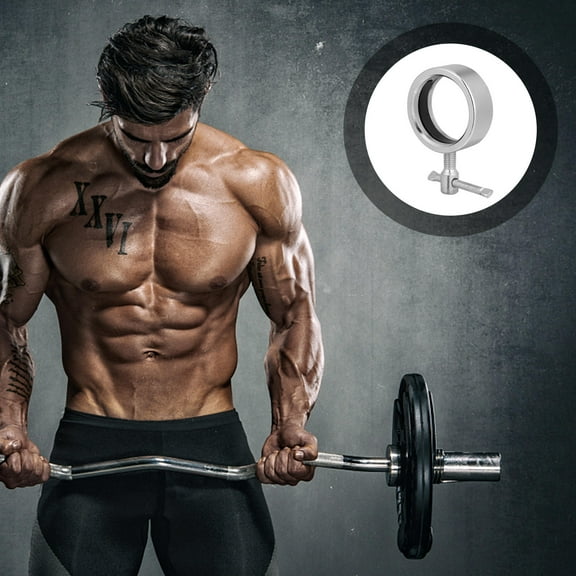 ELAYARD Silver Barbell Alloy Clamps Spring Clip for Fast Fixed Dumbbell Weight Plates