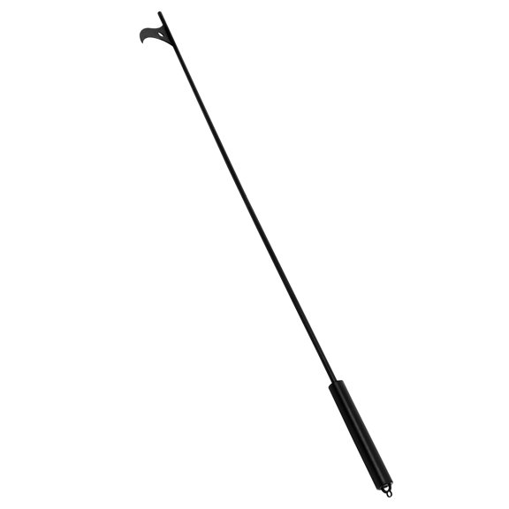 ELAYARD Steel Fireplace Poker for Indoor Outdoor Fire Pits with Comfortable Grip and Sturdy Black Steel Construction