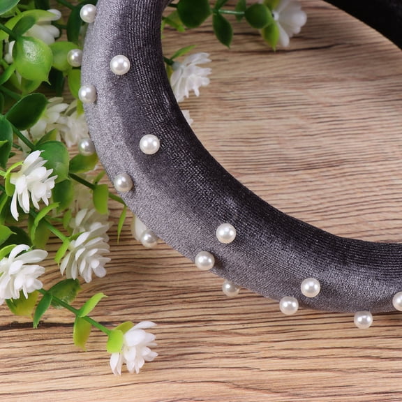 ELAYARD Hair Accessories For Women Wedding Sponge Headband Dark Grey 1Pcs for Adult