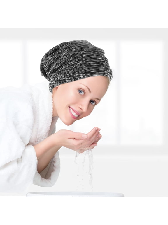 Hair Bonnet for Sleeping Dark Grey Cotton 1Pack