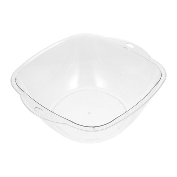 ELAYARD Large Transparent Plastic Basin Tub for Household Washing and Face Cleaning