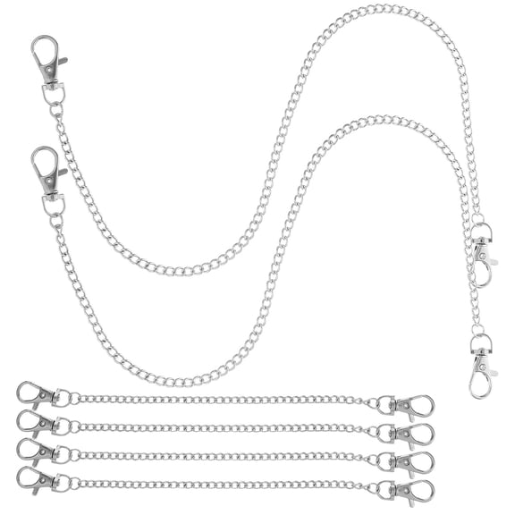 ELAYARD 6-Pack Adjustable Metal Hanging Chains with Hooks for Posters, Signs, Wall Art, and Display Decorations