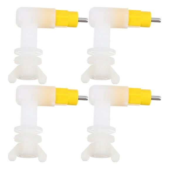 ELAYARD Transparent Hanging Chicken Waterer 4Pcs Automatic Bird Water Feeder PP for Poultry Farming