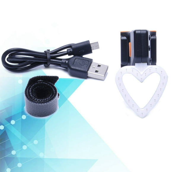 ELAYARD Heart Shape Bike Taillight USB Rechargeable LED Rear Light Aluminum Baseboard Ipx63 Weather Resistant