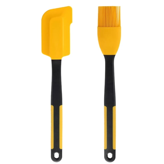 ELAYARD 2-Piece Silicone Kitchen Utensil Set for Baking, Cooking, Non-Stick, , Easy to Clean