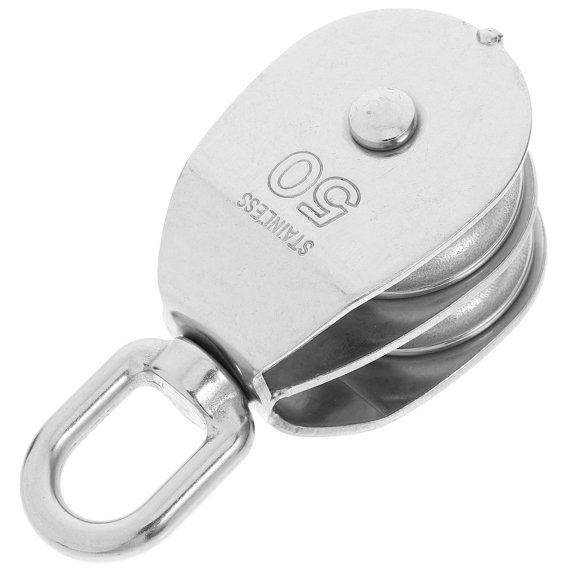 ELAYARD Cable Pulley Wheels Silver Round Heavy Duty for Lifting Work 1Pcs