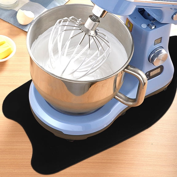 ELAYARD Black Sliding Mat for Stand Mixer, Polyester Fiber Mixer Mover Pad for Home Kitchen Use