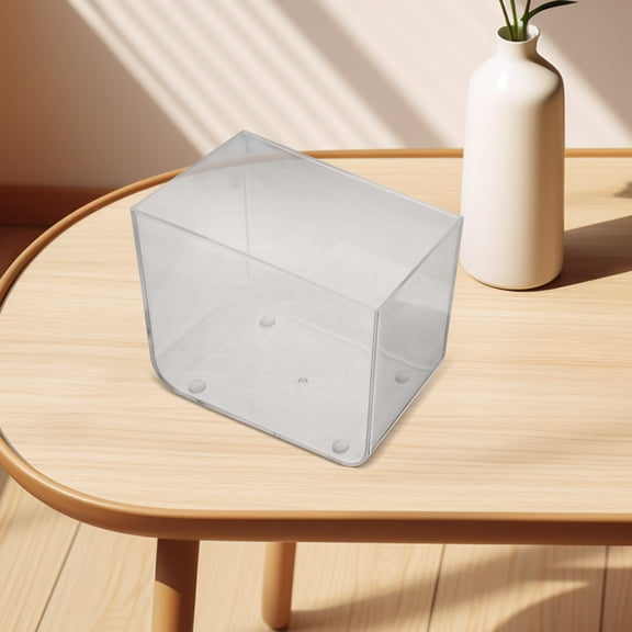 ELAYARD Mini Transparent Plastic Fish Tank Compact Aquarium for Small Pets Home Use 1 Set