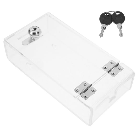 ELAYARD Transparent Phone Locked Box for Home Use Portable Strong Phone Lock Case with Emergency Call Holes