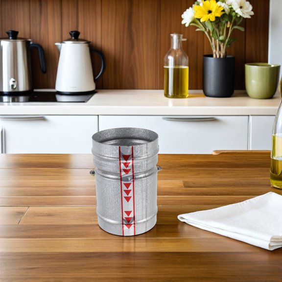 ELAYARD Home Vent Deflector Insert Plated Silver Backdraft Damper for Efficient Indoor Airflow