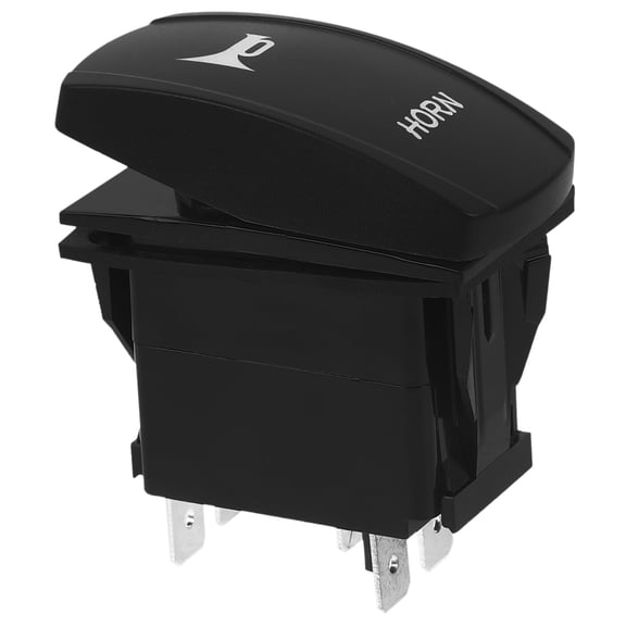 ELAYARD Black LED Horn Rocker Switch for Marine Boat Dash Mount Replacement