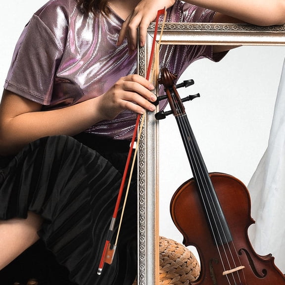ELAYARD Wooden Violin Bow for Practice Use with Excellent Balance and Rosin Application