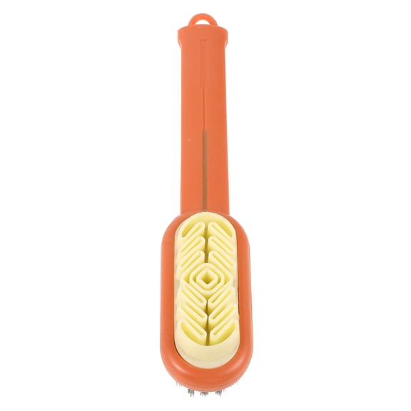ELAYARD Orange Laundry Brush for Home Use with Soft Bristles and Rubber Handle for Effective Stain Removal
