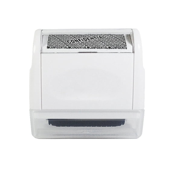 ELAYARD Confidential Roller Stamp White Efficient Identity Theft Prevention Privacy Protector
