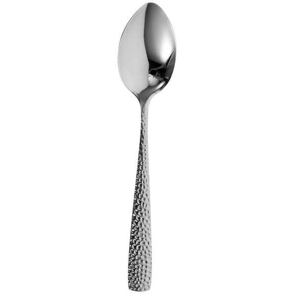 ELAYARD Serving Spoon 1Pcs Silver Hammered Texture Kitchen Spoons for Restaurants
