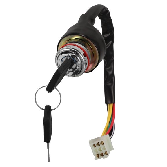ELAYARD Replacement Ignition Key Switch for Motorcycle Universal Compatibility