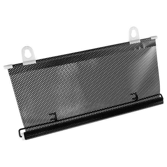 ELAYARD Adjustable Indoor Dog Retractable Door Gate Black PVC Pet Safety Barrier for Home and Kennel