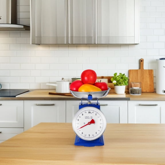ELAYARD Industrial Dial Scale Kitchen Weighing Scale Iron And Stainless Steel Vintage Design For Kitchen Decor 1Set