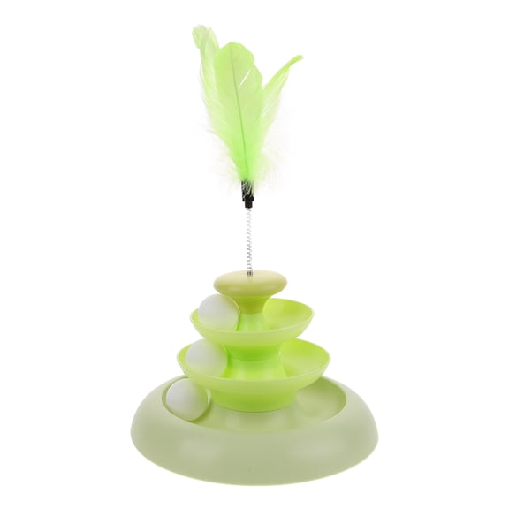ELAYARD Durable Plastic Cat Green for Indoor to Increase Activity and Improve Reflexes