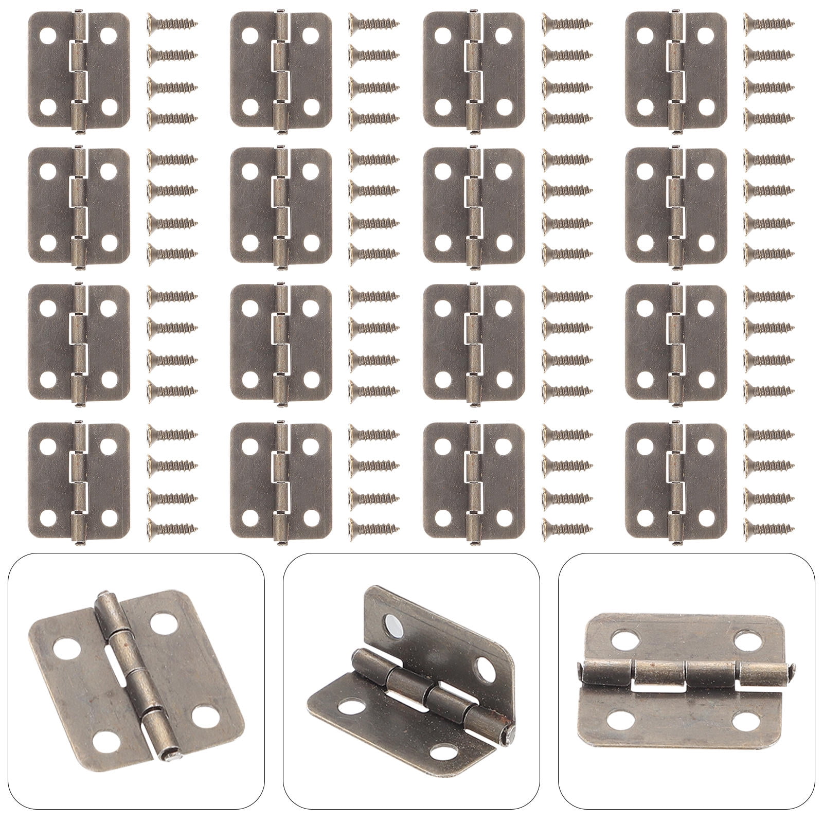 ELAYARD Iron Hinges for Jewelry Boxes, Assorted Colors, Small Cabinet ...