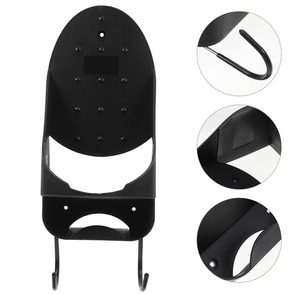 ELAYARD Iron Storage Container Wall Mount 1Pack Black PBT