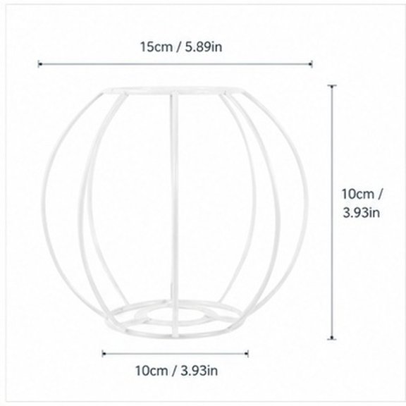 ELAYARD Practical White Iron Lampshade Ring for DIY Decorative Lamps