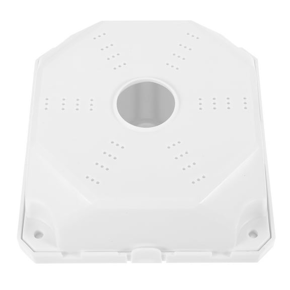 ELAYARD White Weatherproof Outdoor Electrical Box with Hidden Cable Storage and Ceiling Mount