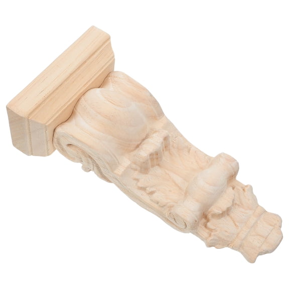 ELAYARD Khaki Solid Wood Corbels Brackets for Shelves Doorways and Countertops with Handcrafted Design