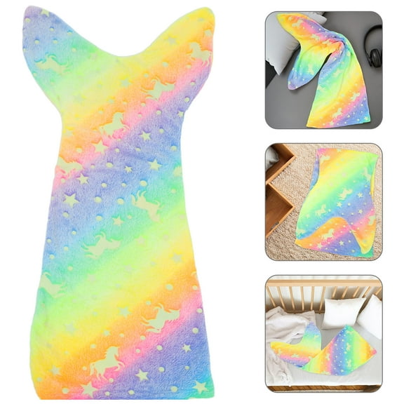 ELAYARD Soft Flannel Mermaid Blanket Wearable Cozy Throw for Warmth and Comfort, Perfect Gift for Kids and Adults