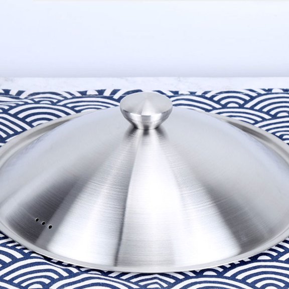ELAYARD Kitchen Food Dome Cover Stainless Steel Steam Retaining Oil Splash Proof Lid