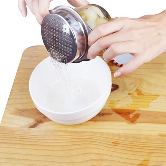 ELAYARD Kitchen Food Strainer Silver Stainless Steel Oil Draining 1Set