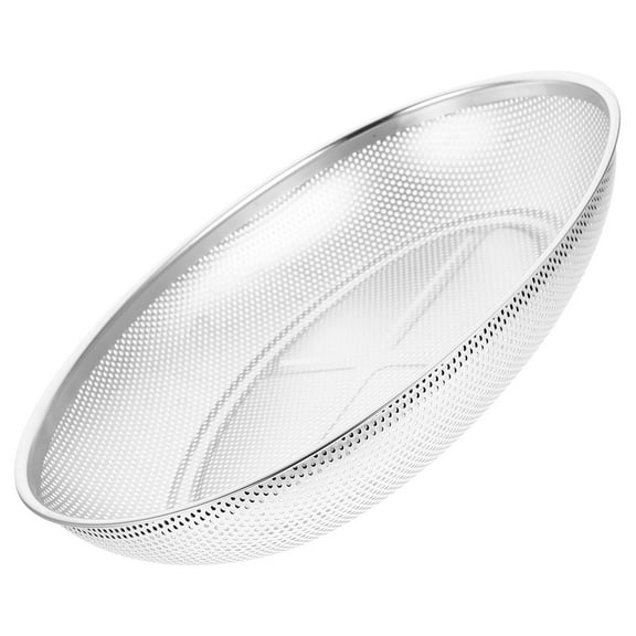 ELAYARD Kitchen Sieve Stainless Steel Strainers for Kitchen Silver 1Pack Water Straining