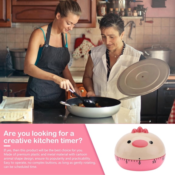 ELAYARD Animal-Shaped Mechanical Kitchen Timer, 1 Piece, Reminder for Cooking and Home Use