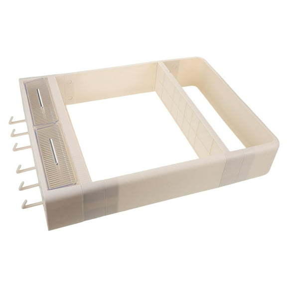 ELAYARD Wall Mounted Storage Spice Rack Plastic Beige 1Pack