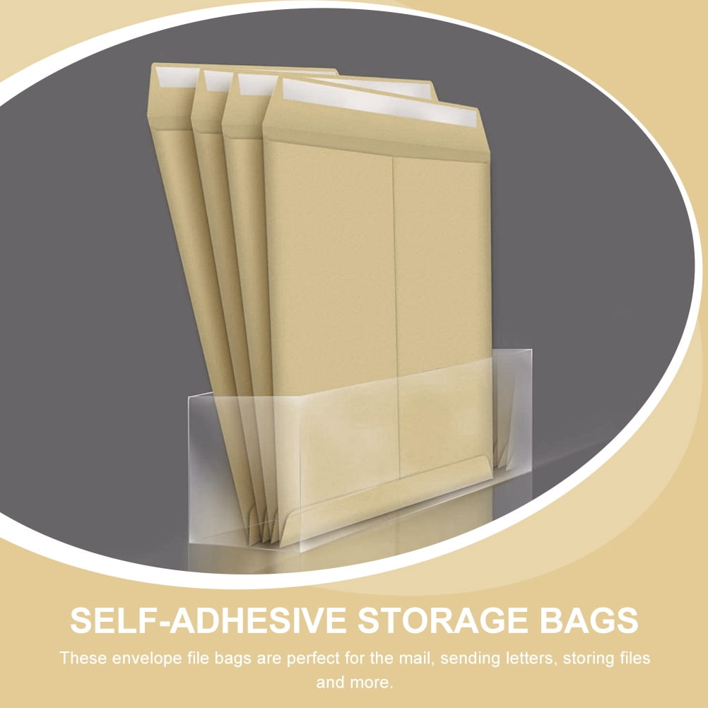 ELAYARD Kraft Paper Filing Envelopes 20pcs with Self Adhesive Seal A4 ...