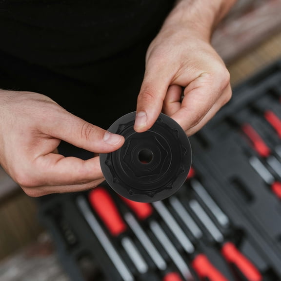 ELAYARD Labor Saving Anti Slip Axle Nut Socket Set Black Alloy for Mechanical Repair