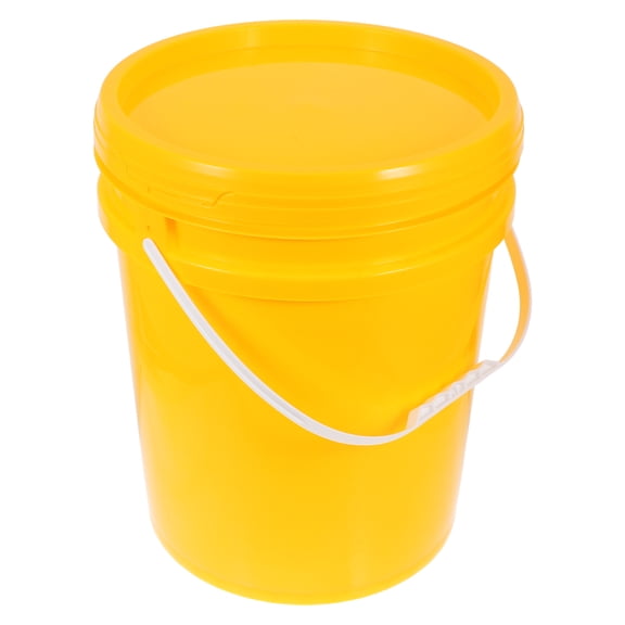 ELAYARD Large Capacity Yellow Paint Container with Airtight Lid and Easy Pour Design