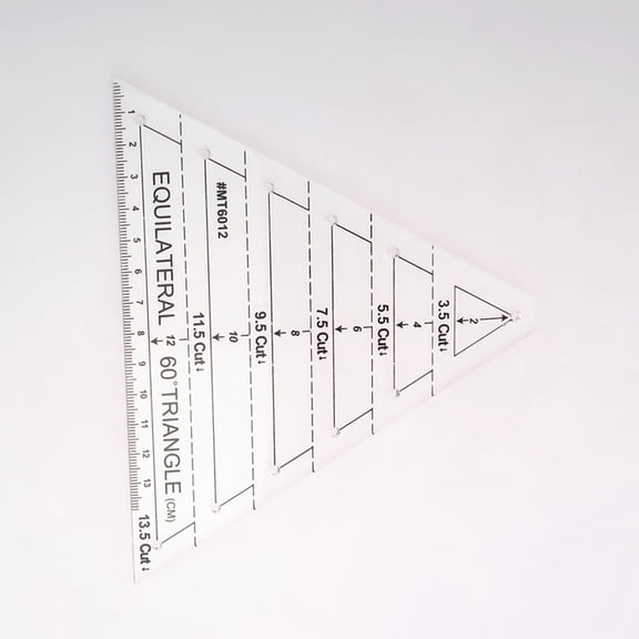 ELAYARD Large Teaching Triangle Ruler Transparent Crafting Accessory 1Pcs