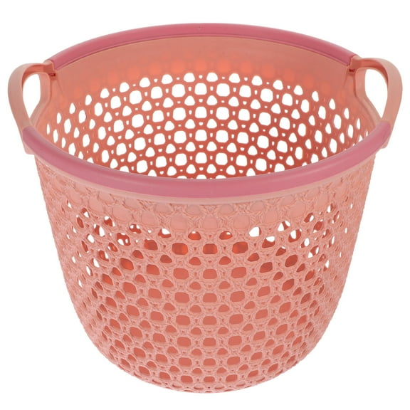 ELAYARD Laundry Basket with Handle Pink PP for Home Organization 1Pack